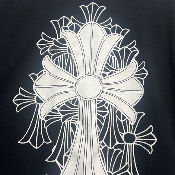 Men’s Black Chrome Hearts Graphic Men's T-Shirt - Picture 4 of 7